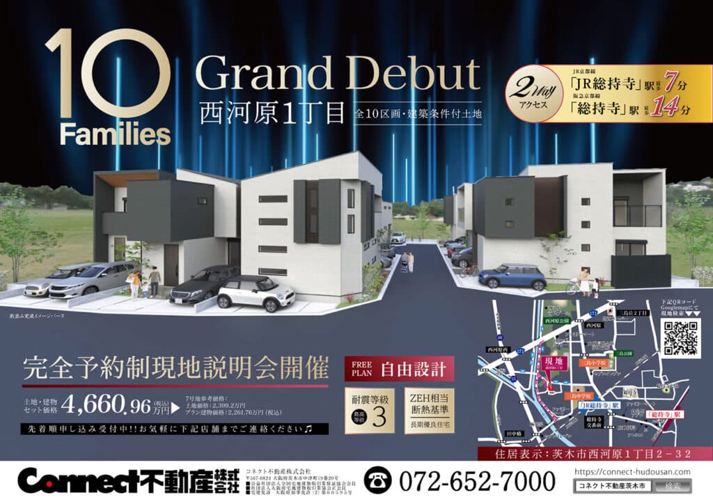 西河原1丁目プロジェクト 区画図